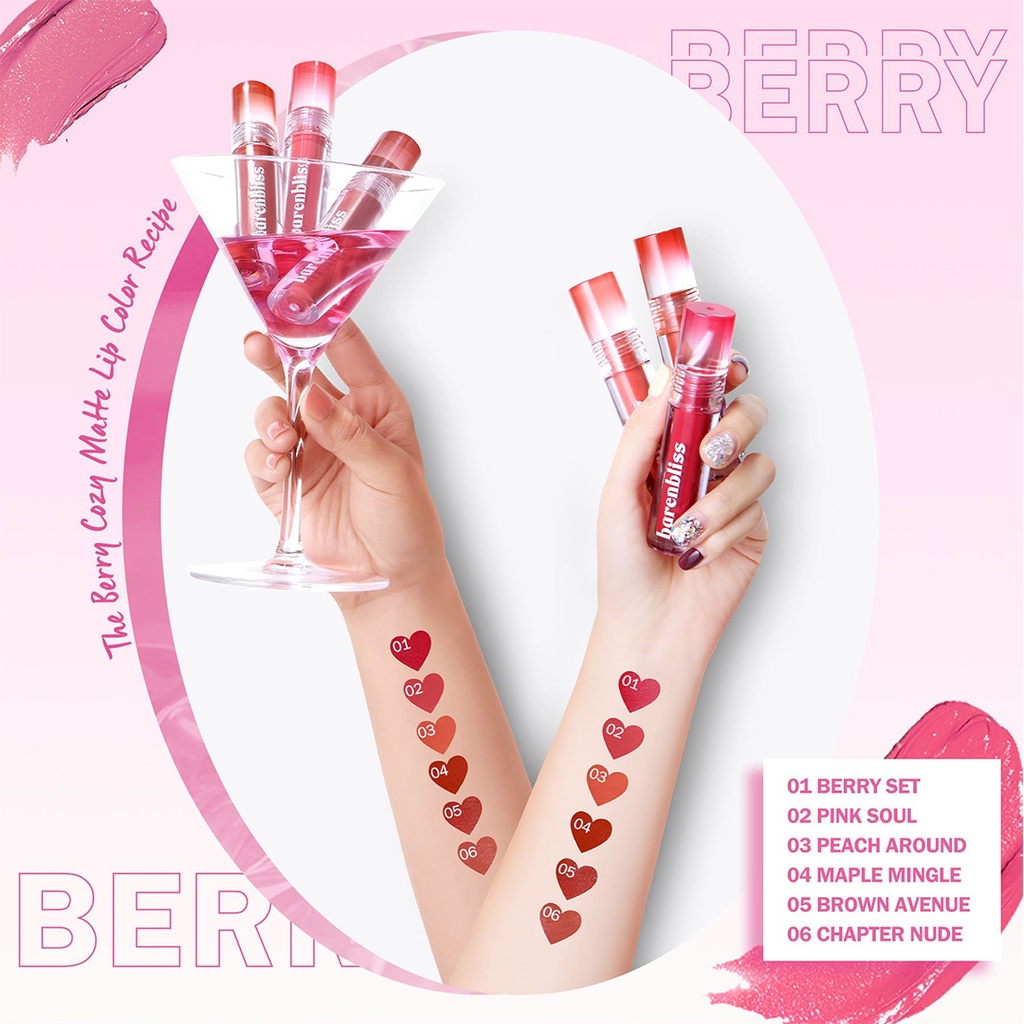 ❤ BELIA ❤ BNB Barenbliss Berry Makes Comfort Lip Matte | Lip Cream | Lip Velvet | Lipstick | BPOM