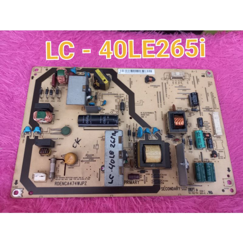 psu - power suplai - smps - power suplay - regulator - sharp - LC - 40LE265i - LC40LE265i - 40LE265i