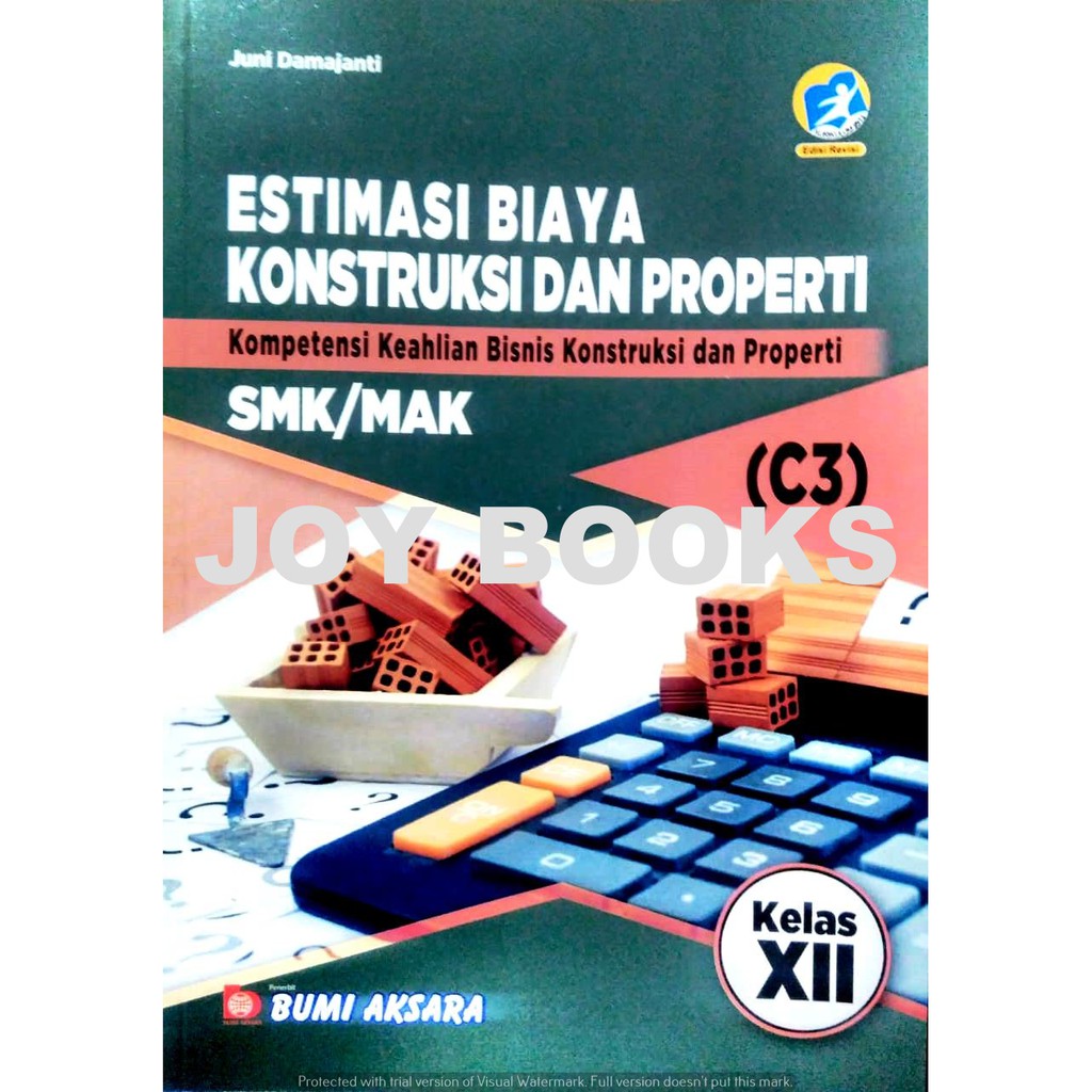 Jual BUKU ESTIMASI BIAYA KONSTRUKSI DAN PROPERTI BUMI AKSARA SMK / MAK ...