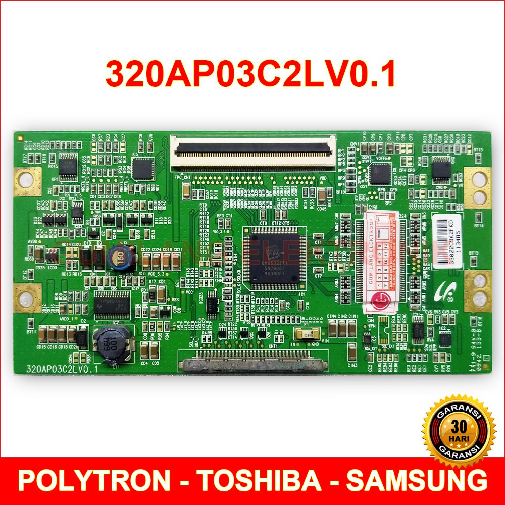 T-con Board 320AP03C2LV0.1/0.2 - Tcon TV Lcd Led 32 inch - SAMSUNG - POLYTRON - TOSHIBA - TCL