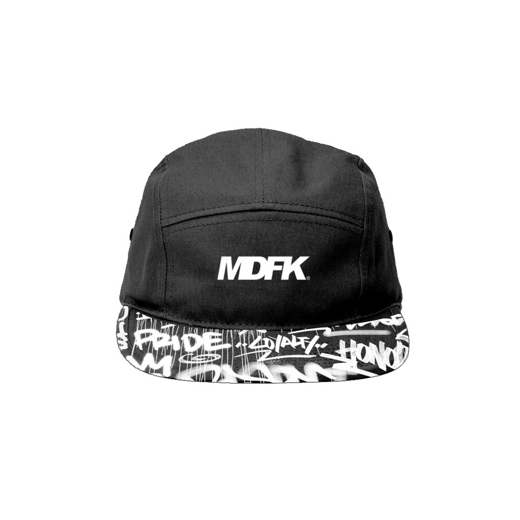 MDFK 5 Panel Words Cap | topi 5 panel mdfk full print visor