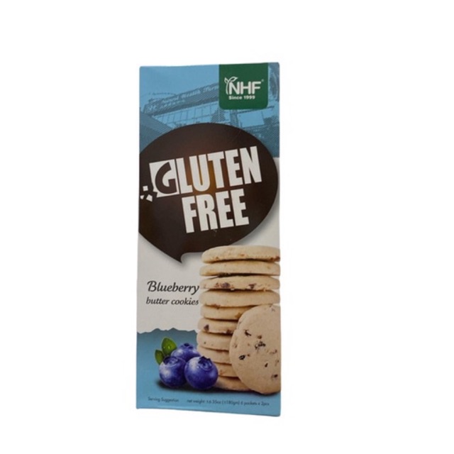 NHF Gluten Free Blueberry Cookies 180g Biskuit Bebas Gluten