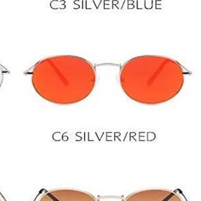 •OKEY BELI•KC346 KACAMATA FASHION UNISEX STYLE KOREA KACA MATA KEREN IMPORT KACA MATA MURAH cod-SILVER RED