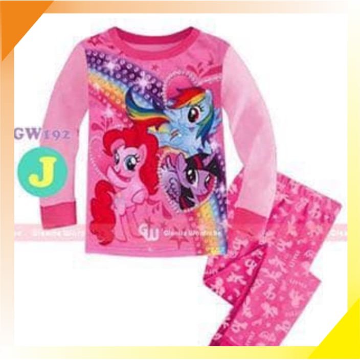Piama Piyama Baju Tidur GW Anak Perempuan Little Pony Pink SH427