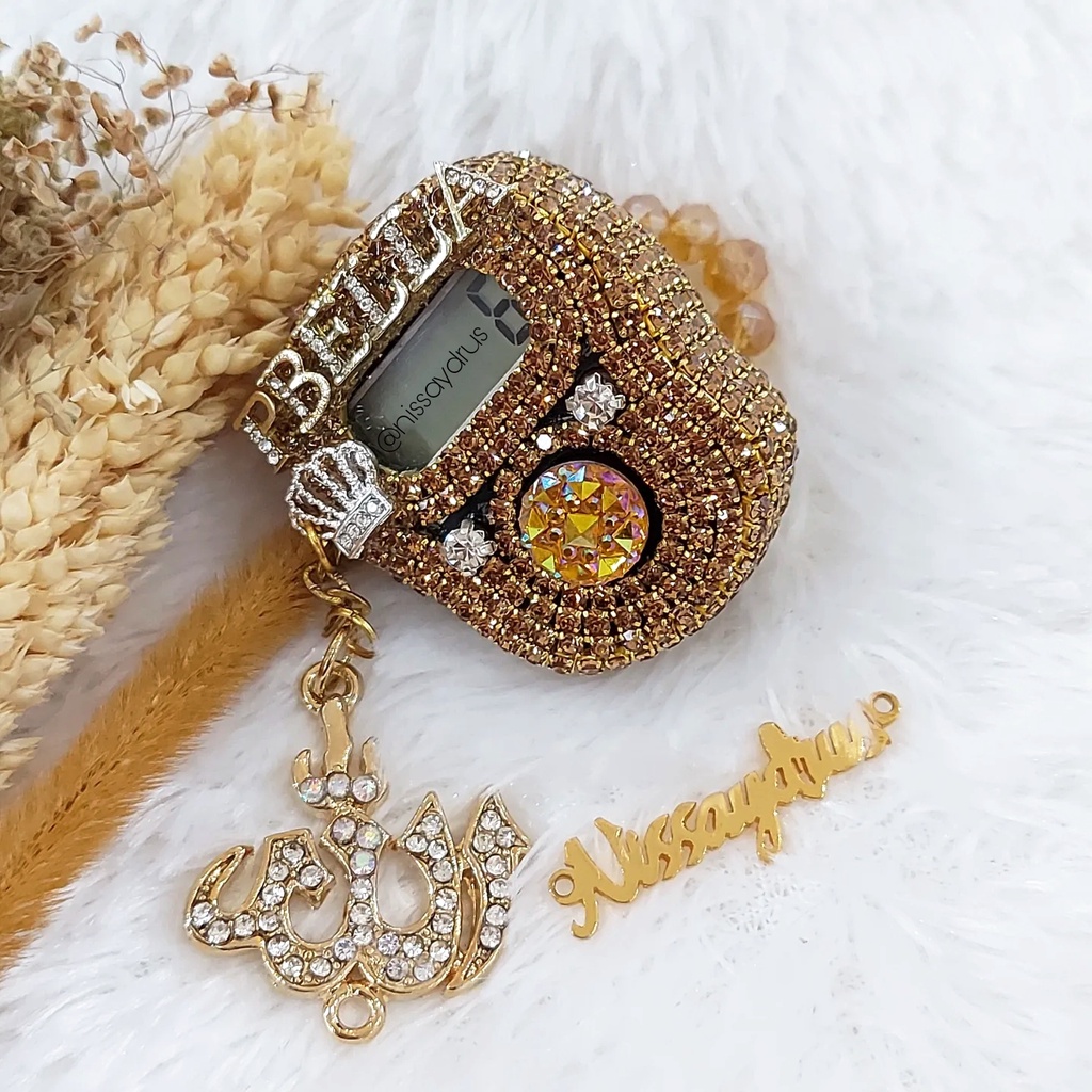 Nisa Aydrus - ALARM Lafadz Allah Tasbih Digital Swarovski Cantik Premium TN16