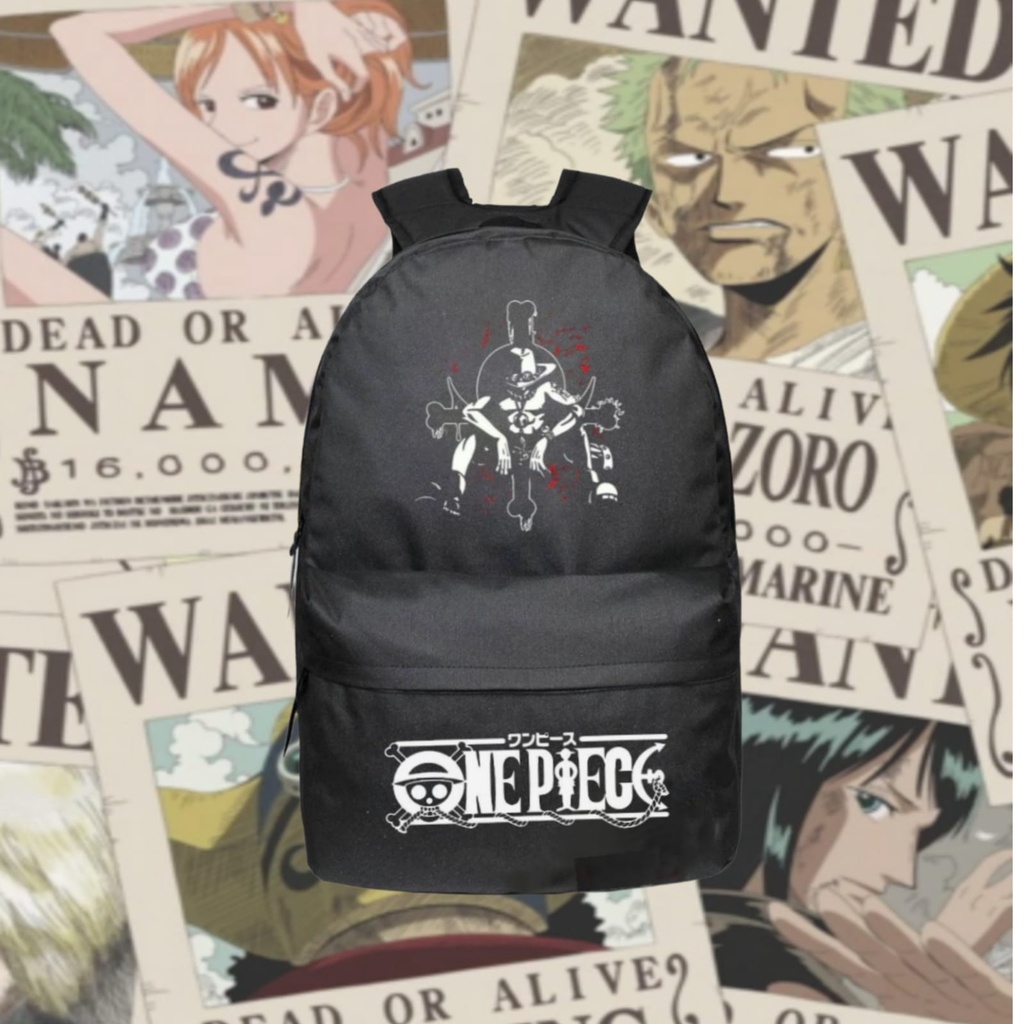 tas ransel anime tas sekolah tas backpack tas punggung one piece