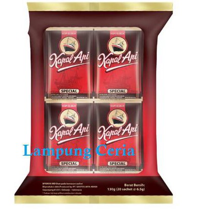 

Kapal Api Special Merah Kopi Bag (Isi 20 Sachet @6.5 Gram)