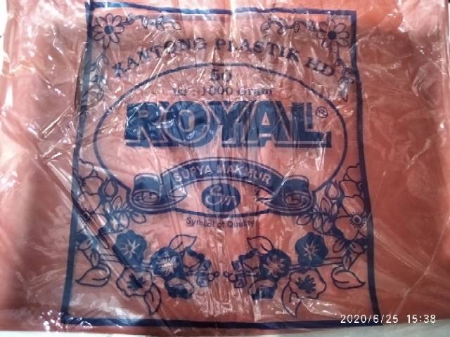 Kantong Plastik besar UK 50 merk Royal dan Kalong