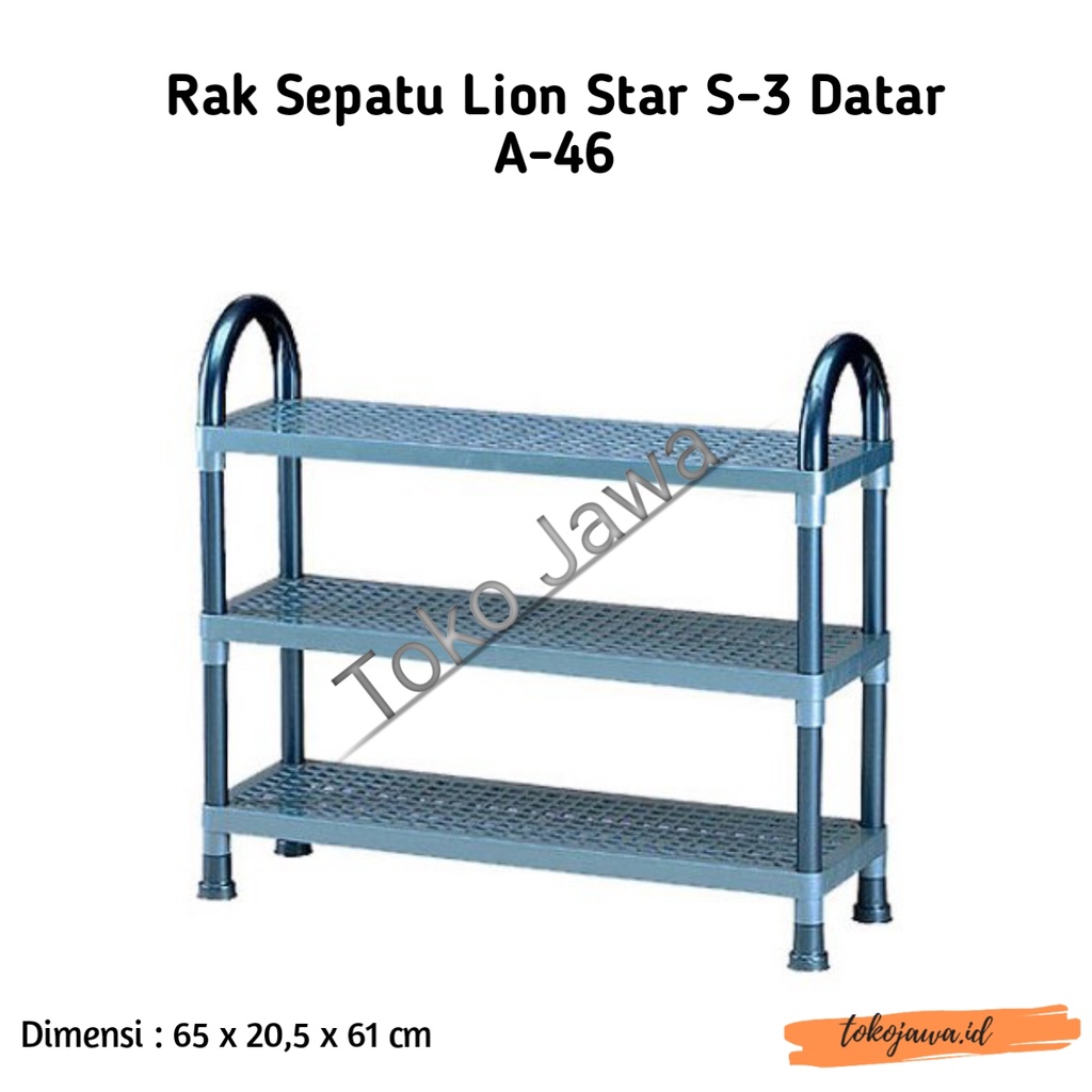 Rak Sepatu Lion Star S-3 Datar A-46 Rak Sepatu Lion Star S-4 Datar A-47 rak sepatu susun 3 rak sepat