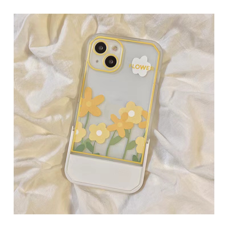 Soft Case TPU Transparan Motif Bunga Untuk iPhone 13 12 Pro Max 11 XS XR X 8 7 6S Plus