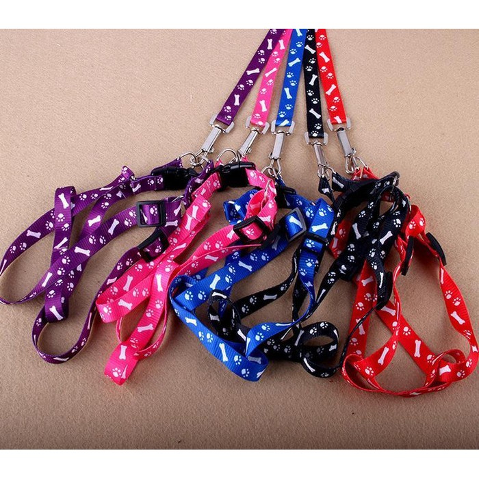 Harness Harnes Leash Tali Rompi Anjing Kucing Musang Otter Hewan Murah - Merah, 0