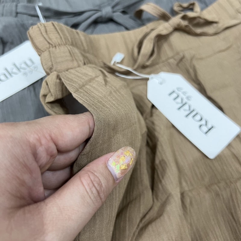 Celana Kulot Rayon Crinkle Sheren 895 Highwaist Premium Kekinian