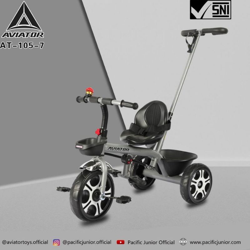 Tricycle Aviator 1057 At-105-7 At105-7 At1057 Baby Stroller Sepeda Roda Tiga 3 Dorongan Anak Bayi