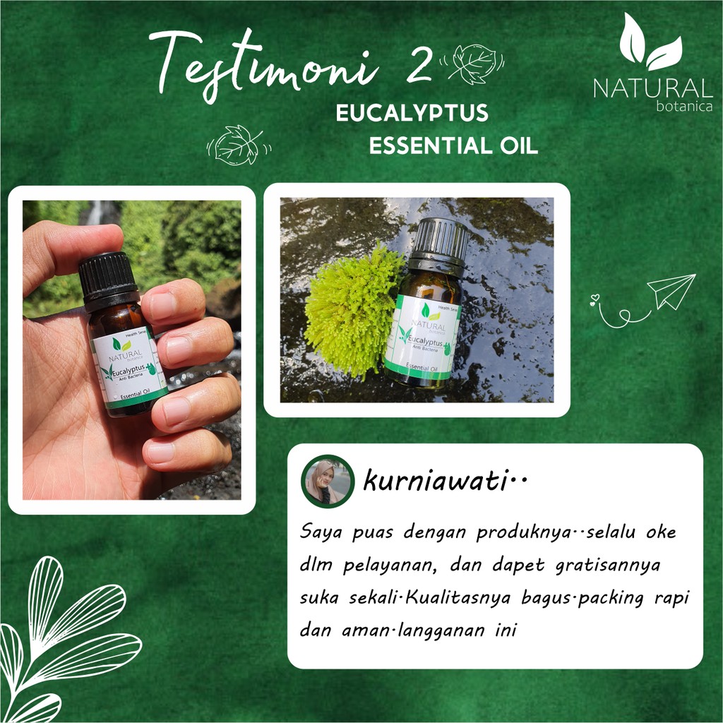 Natural Botanica Eucalyptus Essential Oil Pure Minyak Esensial Aroma Terapi Diffuser Humidifier