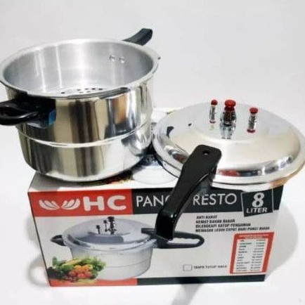 Panci Presto Happy Call / HC Press Cooker 8 Liter (TANPA KACA)