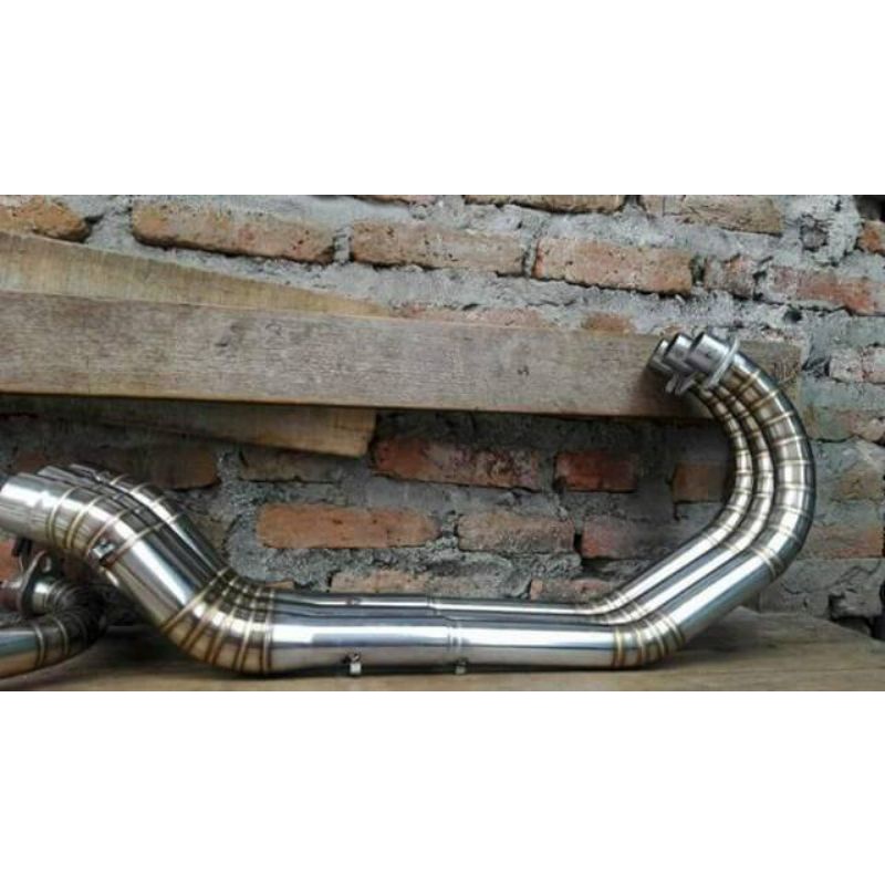 Leher knalpot Tiger GL CB R full stenlis las cacing