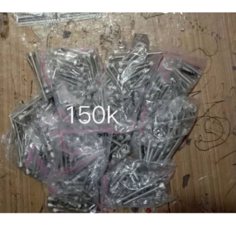 baut L stainless the A2-70 mesin set