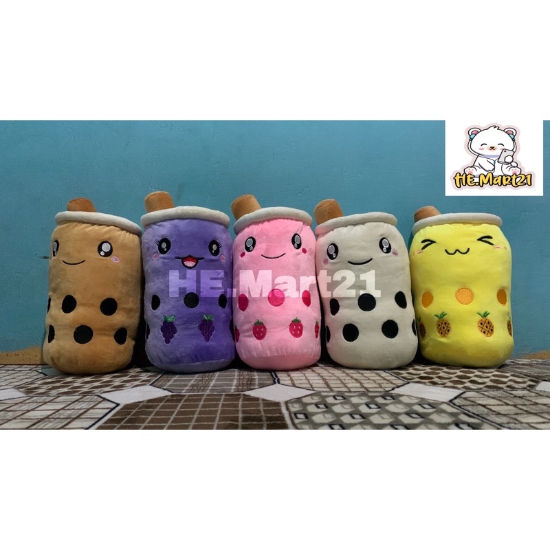Boneka Boba Milk Tea Bahan Yelvo Berlabel SNI