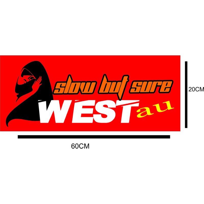 

stiker tulisan karpet bus