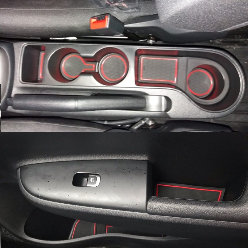 Pad Karet Anti Slip Dekorasi Interior Pintu Mobil Kia Rio 4 X-line 2017 2018 2019 2020 2021