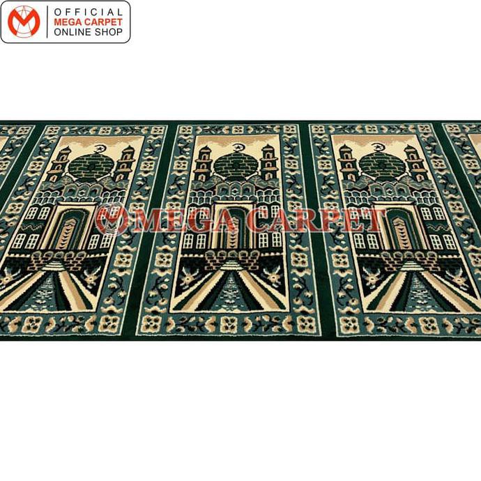SAJADAH ROLL / KARPET MASJID / KARPET MUSHOLA MASJID HIJAU EXCLUSIVE