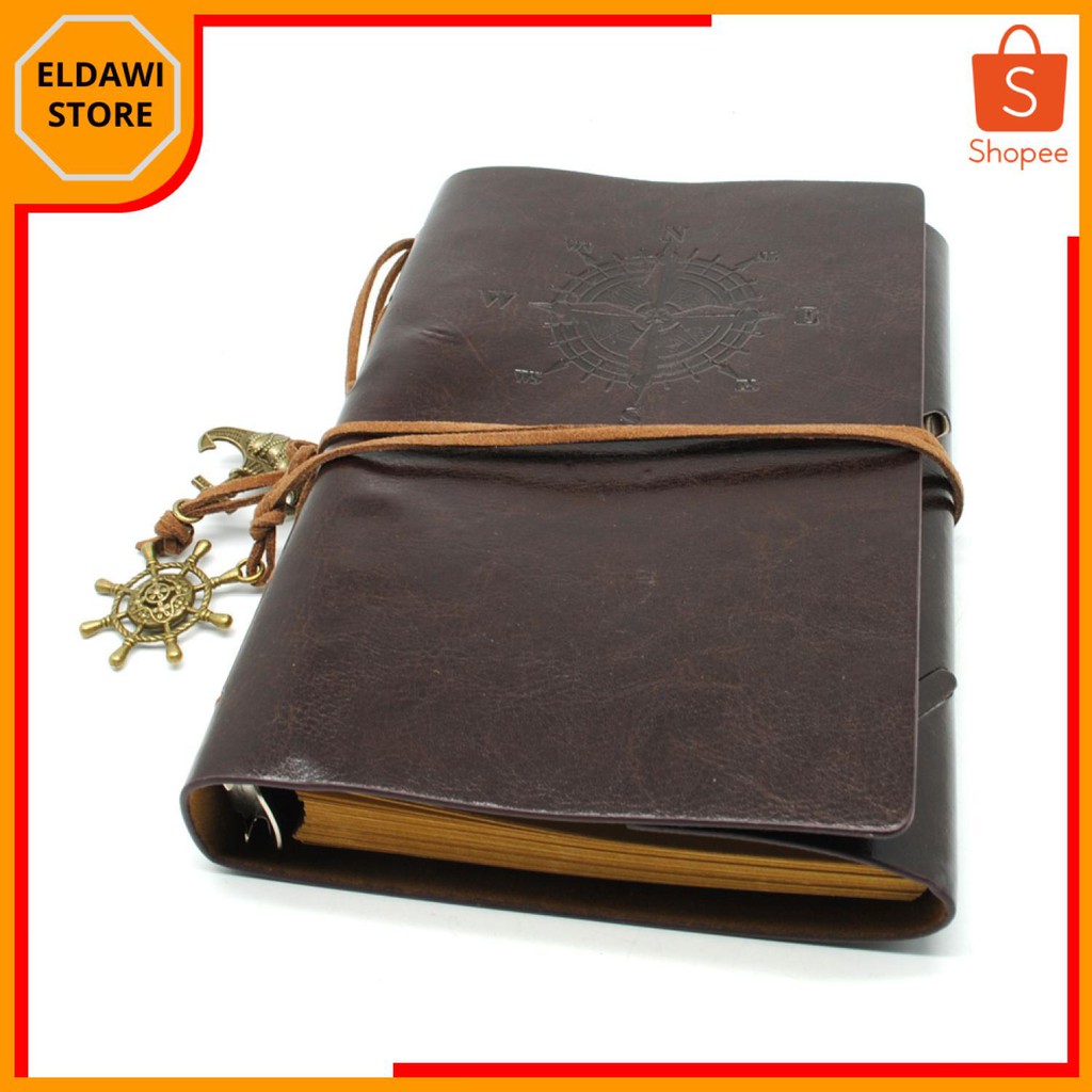 

(BISA COD) ELDAWI - Buku Catatan Binder Kulit Retro Pirate - 8005 original