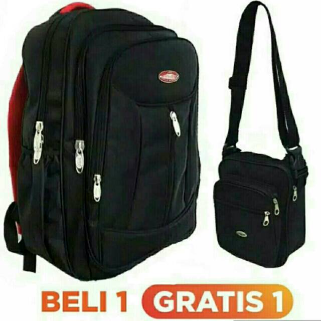 BIRTHDAY SALE BEST SELLER!! RANSEL PRIA POLO DIMANNE PARASUT 52333 LoKAL  Backpack Pria Wanita Kuat