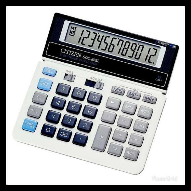 

Hot Product Kalkulator Citizen Ct-868 L / Kalkulator 12 Digit Keren