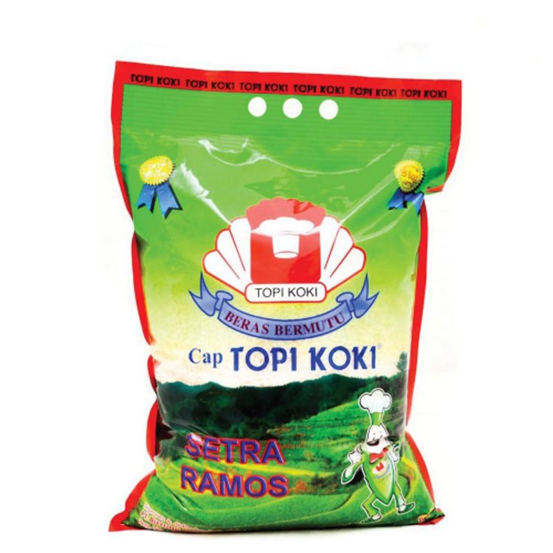 Beras Topi Koki Sentra Ramos 5kg / Beras Sania Premium 5kg / Beras Topi Koki Beras Harum 5kg