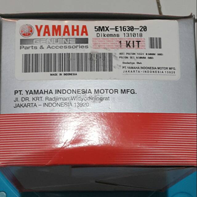 Piston Kit Seher Kit Mio Carbu Yamaha 5MX E1630 40