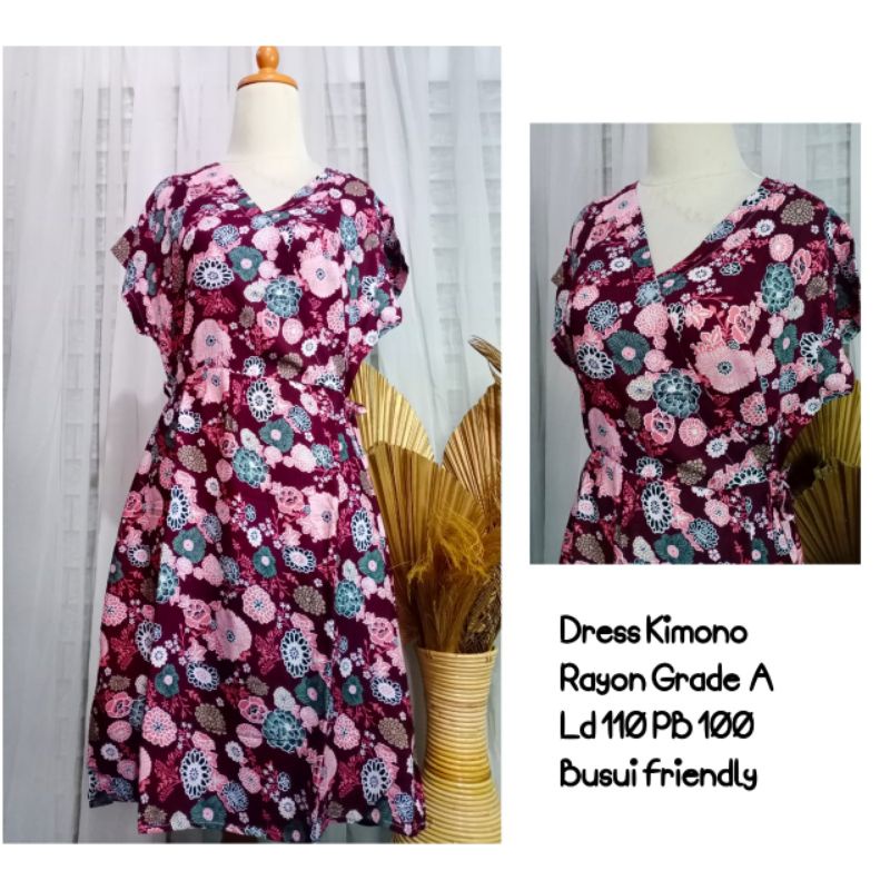 DASTER KIMONO RAYON BUSUI / BAJU TIDUR KEKINIAN