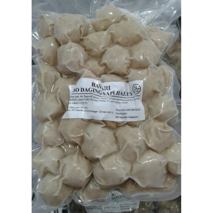 

Bavari Bakso Sapi Halus 50s FROZEN FOOD GOJEK GRAB SAJA