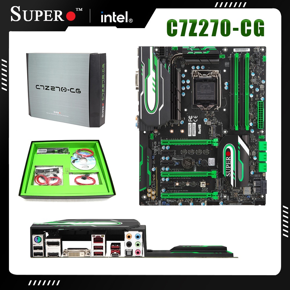 PREORDER NEW SuperMicro C7Z270-CG LGA 1151 Motherboard DDR4 64GB PCI-E 3.0 USB 3.0 microATX Intel Z2