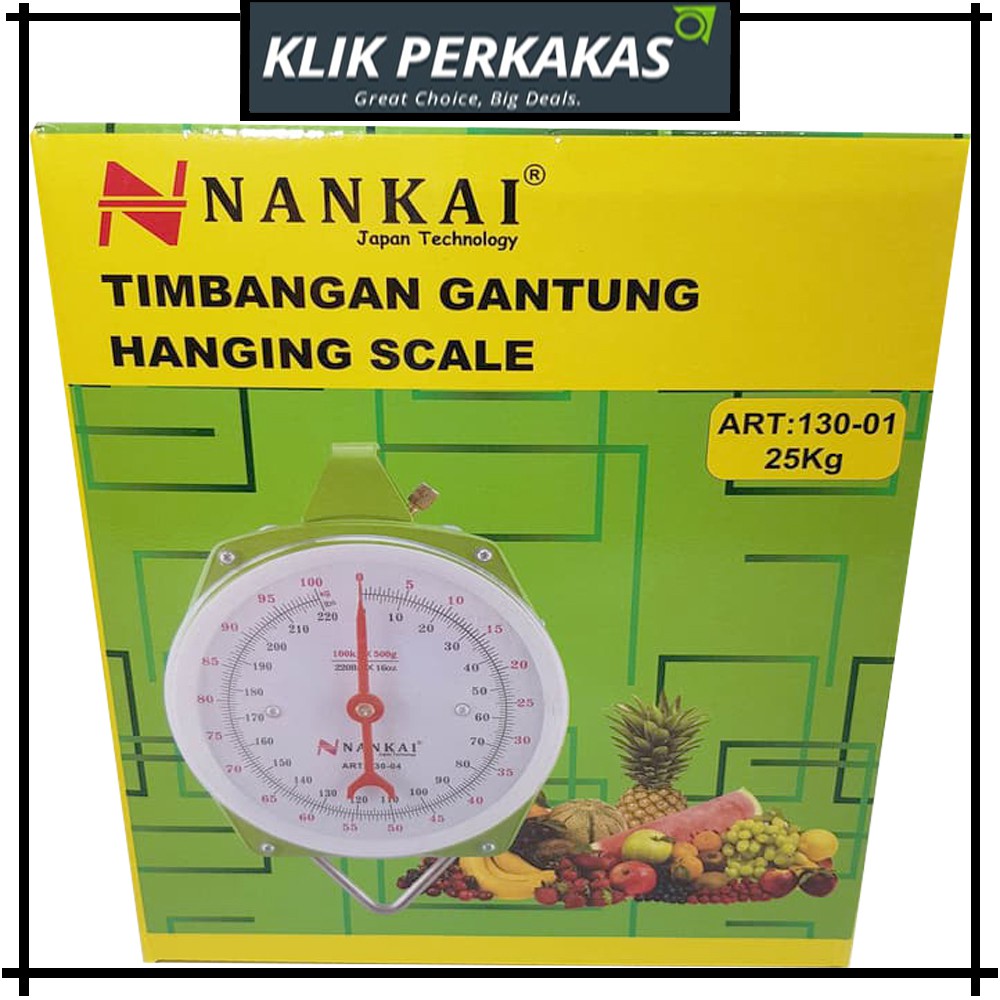 Timbangan Gantung 25kg 25 kg Hanging Scale - Alat Ukur Berat NANKAI