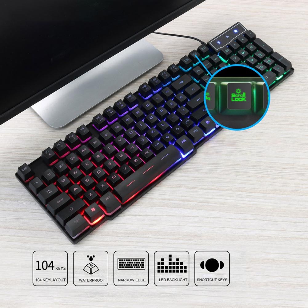 iMice Gaming Keyboard Professional RGB Backlit - AK-600 - Black