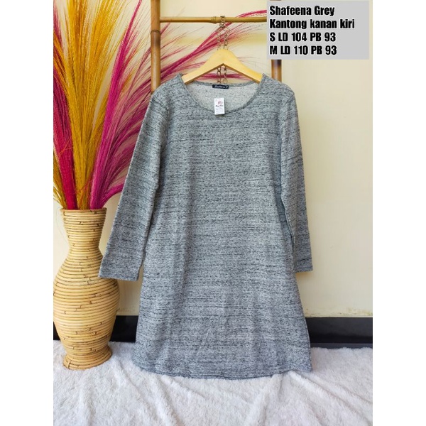 TUNIK SHAFEENA KAOS/ORI BRAND MATAHARI/pakaian wanita/long tunik ori