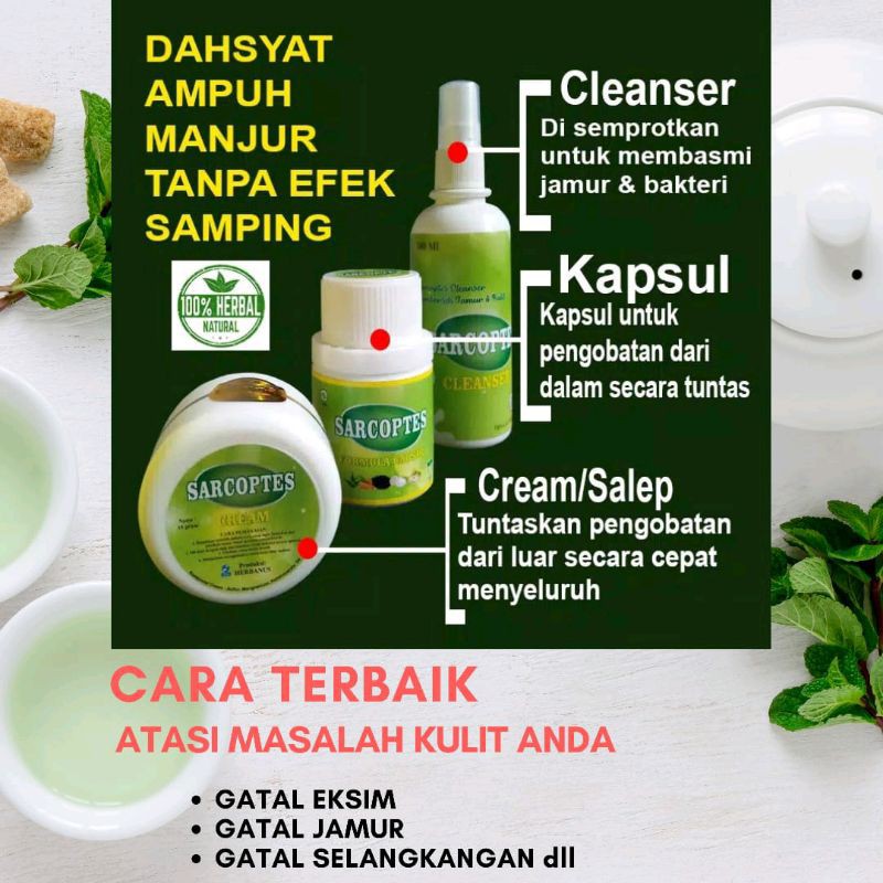 Obat Gatal Selangkangan, Eksim 3 in 1 SARCOPTES