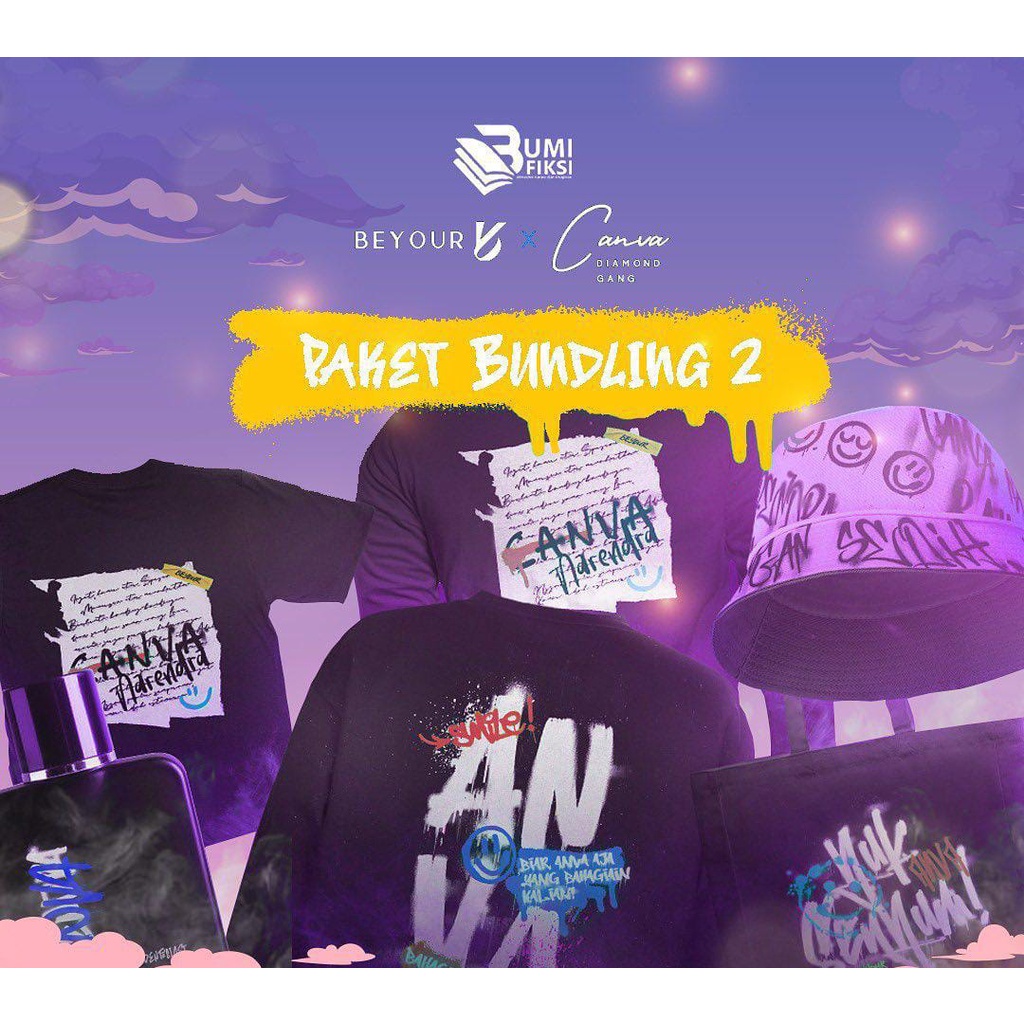 [ SALE ] NOVEL [SALE] PRE ORDER - BUNDLING 2 "BEYOUR X CANVA" AKAD FREE BUBBLE ( PROMO DISC / BUY 1 