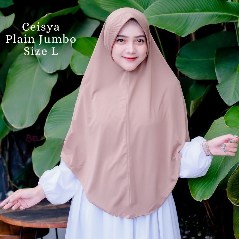 Hijab Instan Jersey | Khimar Jersey Pinguin | Kerudung Sport ukuran L