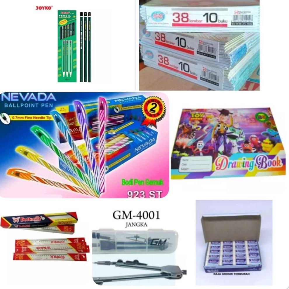 

9.9 Fasion sale 1 PAKET PERLENGKAPAN ALAT SEKOLAH ,.,.,.,,