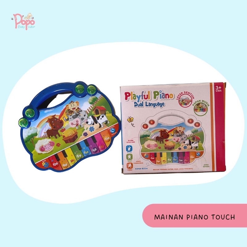 MAINAN BAYI/ANAK ANIMAL with Piano (SNI/Mainan Edukasi/FREE BUBBLEWRAP)