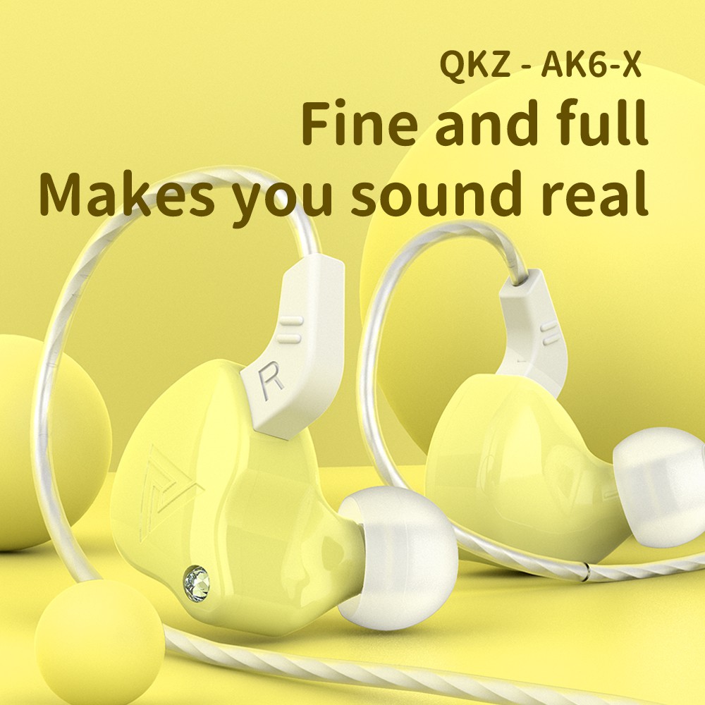 [Dikirim dari Jakarta] QKZ AK6 X Colorful Earphone dengan Mic AK6X