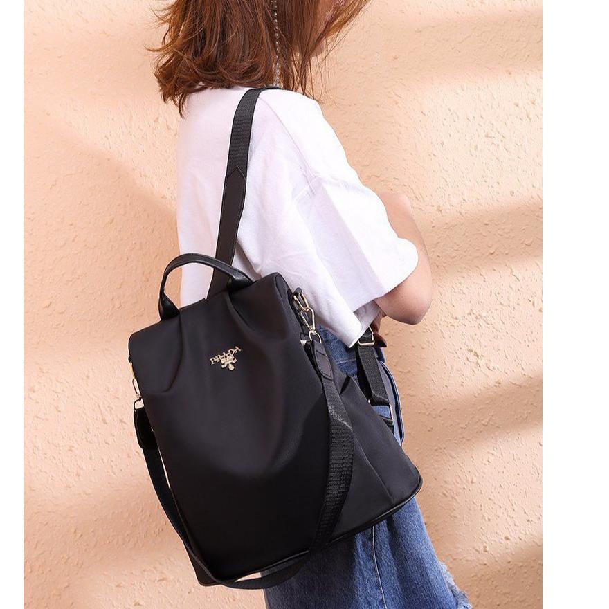 TAS RANSEL BACKPACK ANTI AIR KULIAH FASHION WANITA KOREA PUNGGUNG NEVADA MURAH IMPORT SEKOLAH BATAM 