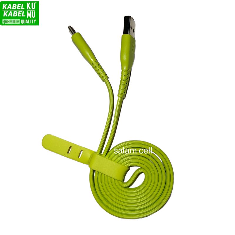 Kabel Data Type-C KuMu Fast Charging By Wellcomm Original Garansi Resmi