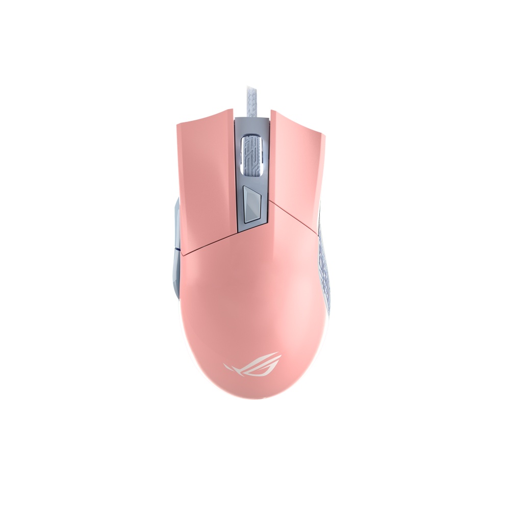 Jual Mouse Gaming ASUS ROG Gladius II Pink Sensor PMW3360 50M Omron