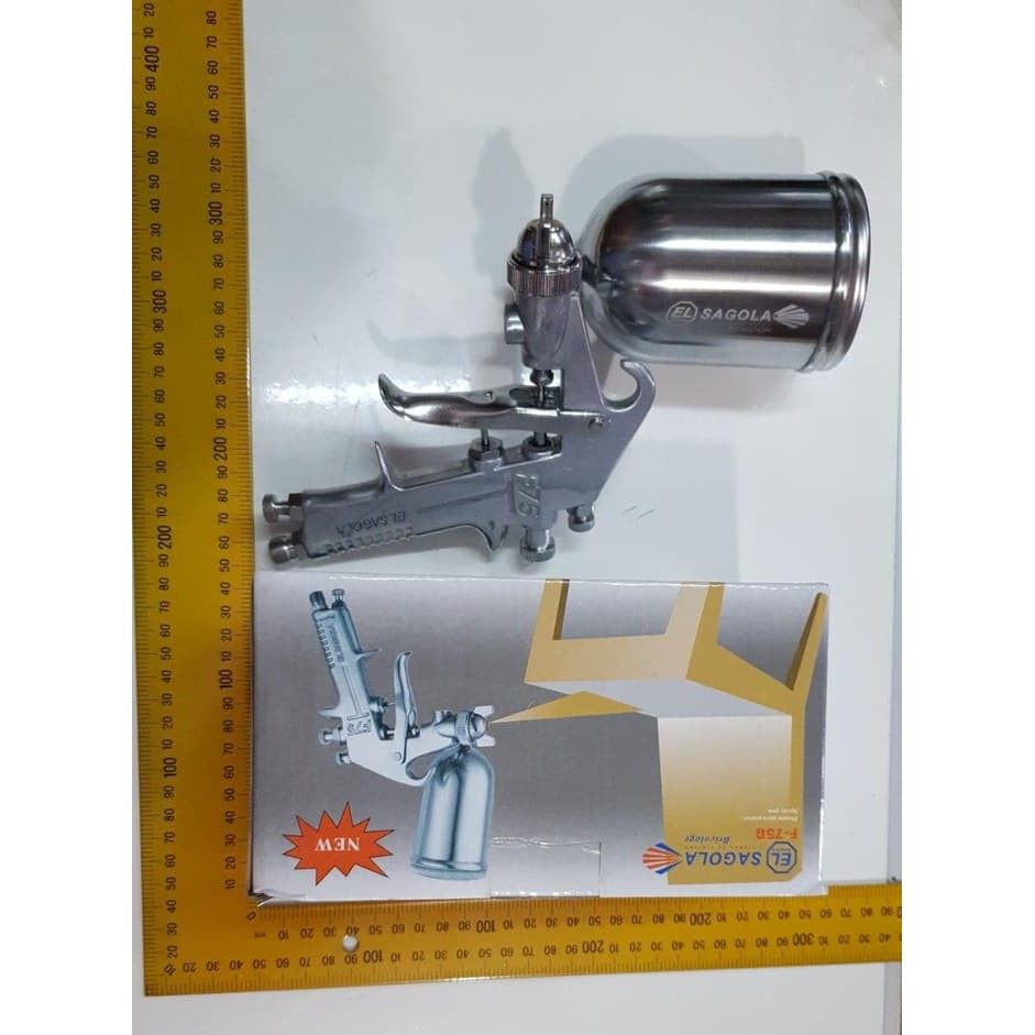 SAGOLA TABUNG ATAS Spray Gun Spraygun F75G F75 mrp