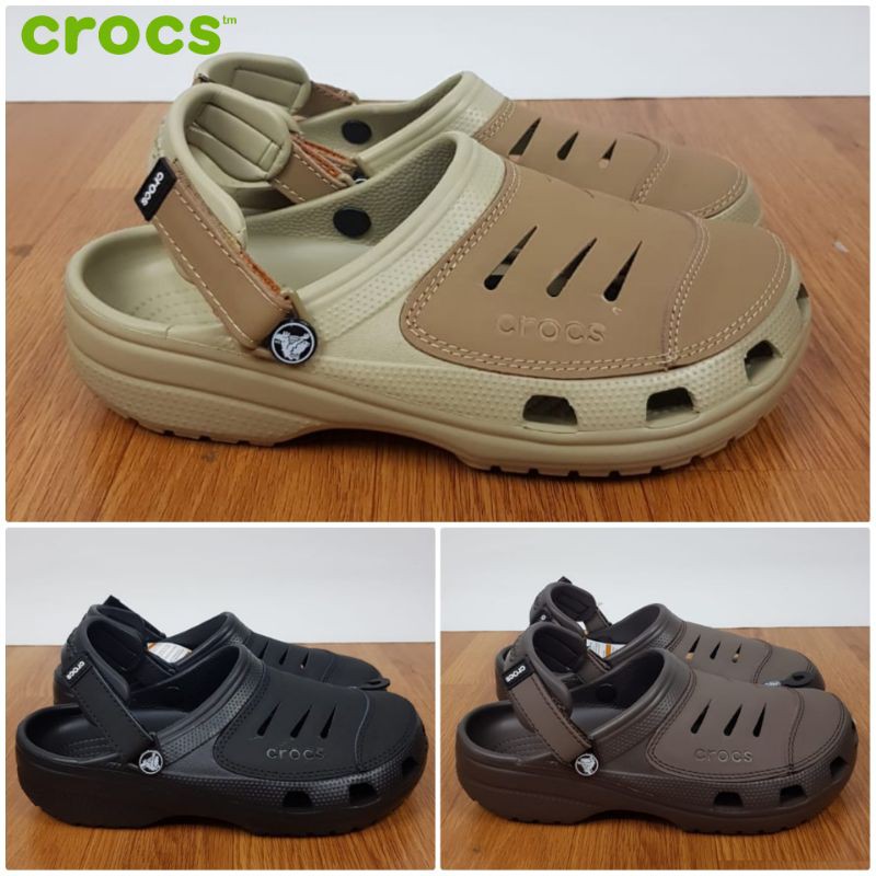 Crocs Yukon Leather / Sepatu Sandal Pria Clog / Best Seller