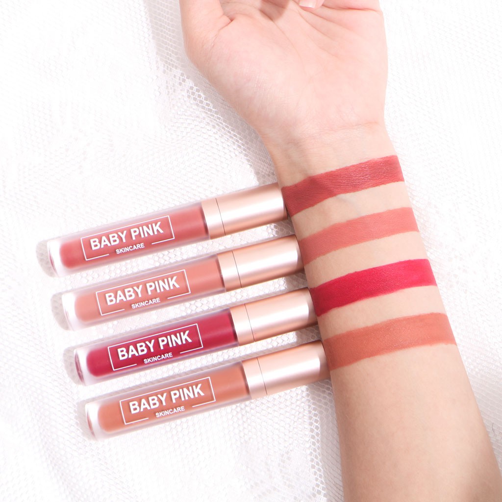 Baby Lip Berry Addict &amp; Nude Love &amp; Rose Chic Lipstik Baby Pink Skincare Aman Halal Original BPOM