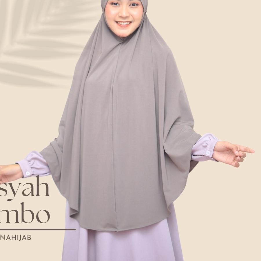 「BEST OFFER」 Hijab Khimar Jilbab Instan Kerudung Syari Bergo Tali Jumbo Jersey Aisyah