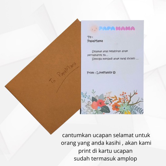 Papamama - kartu ucapan untuk kado